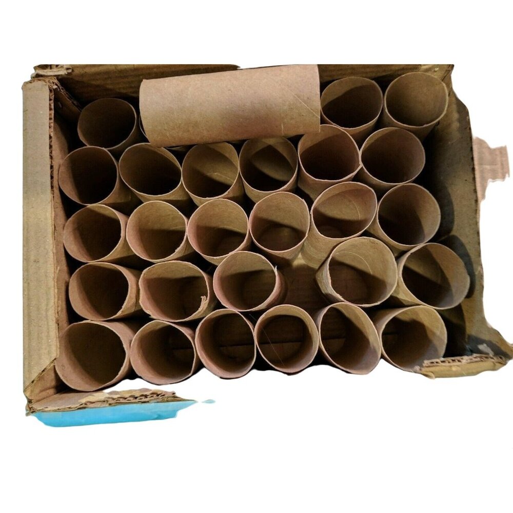 30 Empty Toilet Paper Rolls Tube Cardboard Cores Kids Crafts Art Supplies 54e - Picture 2 of 3